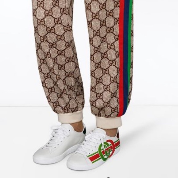 Gucci | Interlocking G’s Ace Sneakers Green Red - Picture 12 of 12